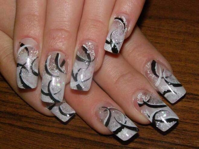 Дизайн ногтей гелевой ручкой